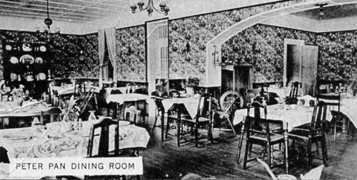 Peter Pan Inn, Urbana, MD: Early Photo of Dining Room