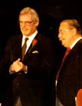 WMAL Personality John Lyon with Jackson Weaver, 1985 Neal Conway Photo
